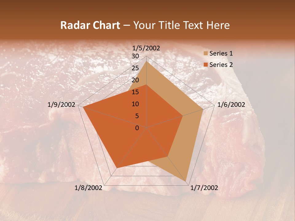 Uncooked Bloody Cut PowerPoint Template