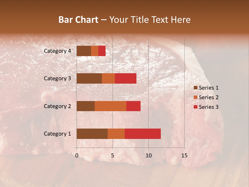 Uncooked Bloody Cut PowerPoint Template