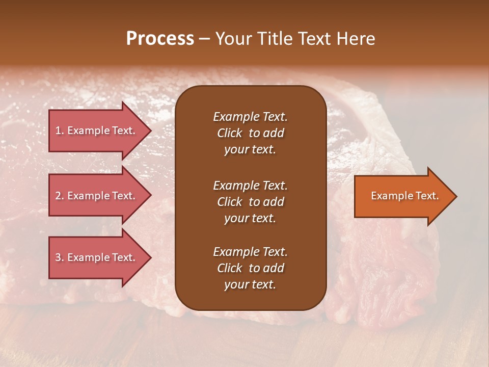 Uncooked Bloody Cut PowerPoint Template