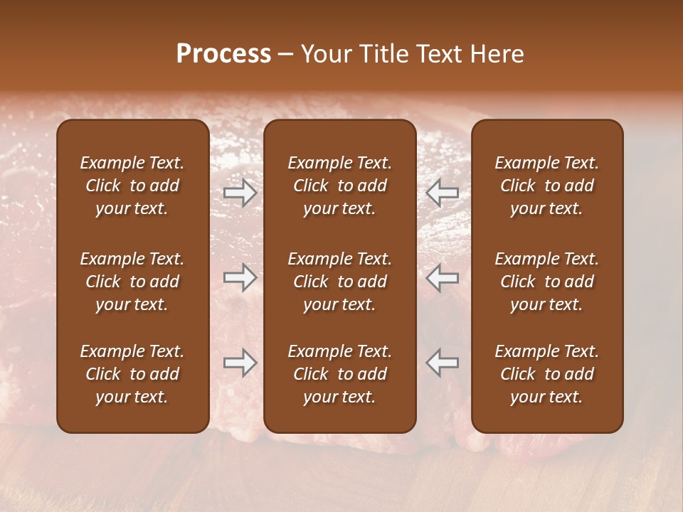 Uncooked Bloody Cut PowerPoint Template