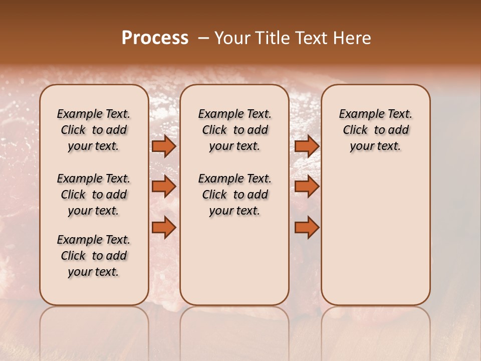 Uncooked Bloody Cut PowerPoint Template