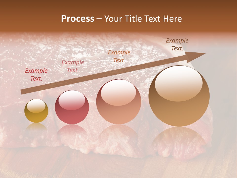 Uncooked Bloody Cut PowerPoint Template