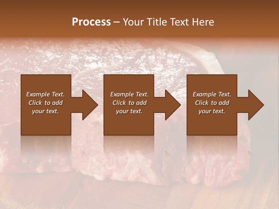 Uncooked Bloody Cut PowerPoint Template