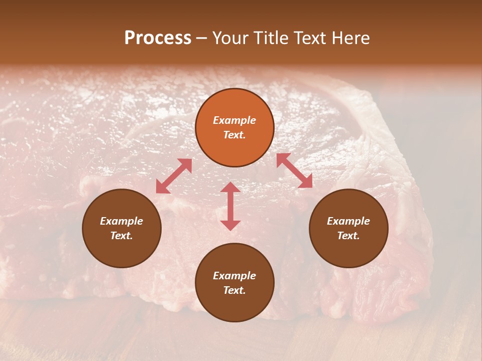 Uncooked Bloody Cut PowerPoint Template