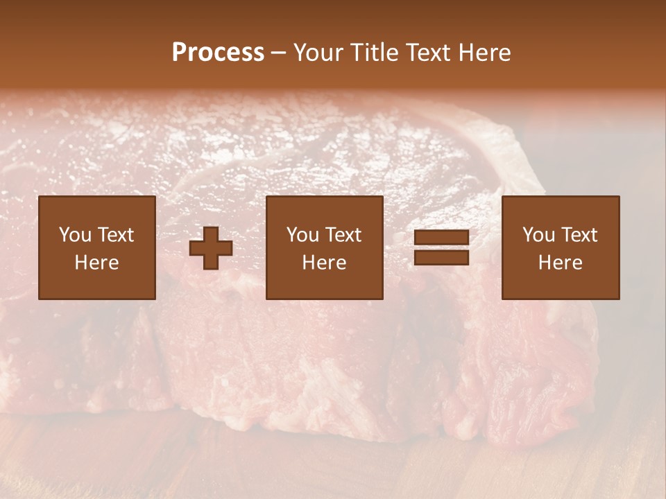 Uncooked Bloody Cut PowerPoint Template