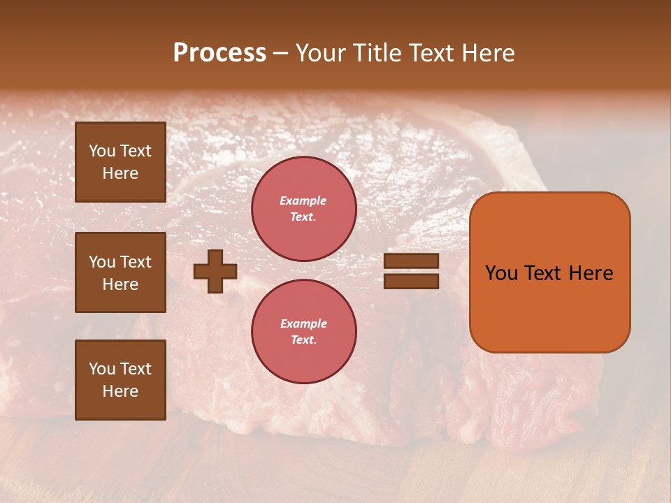 Uncooked Bloody Cut PowerPoint Template