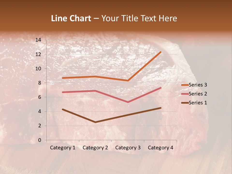 Uncooked Bloody Cut PowerPoint Template