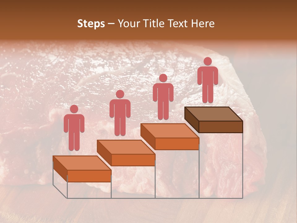 Uncooked Bloody Cut PowerPoint Template