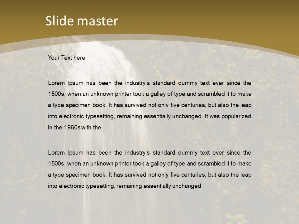 Landscape Scenic Lush PowerPoint Template