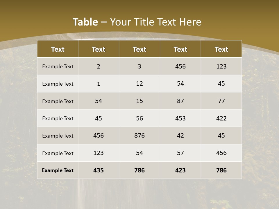 Landscape Scenic Lush PowerPoint Template
