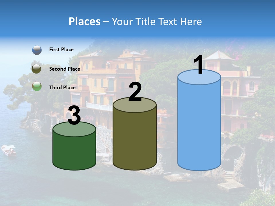 Vacation Beach House Tuscan Villa PowerPoint Template