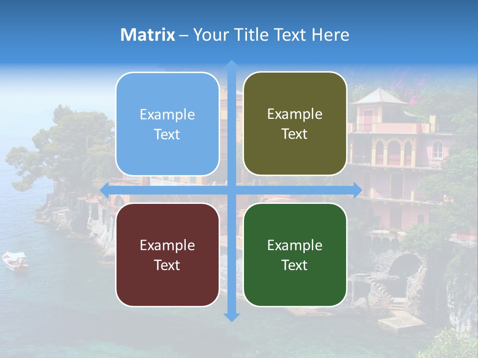 Vacation Beach House Tuscan Villa PowerPoint Template