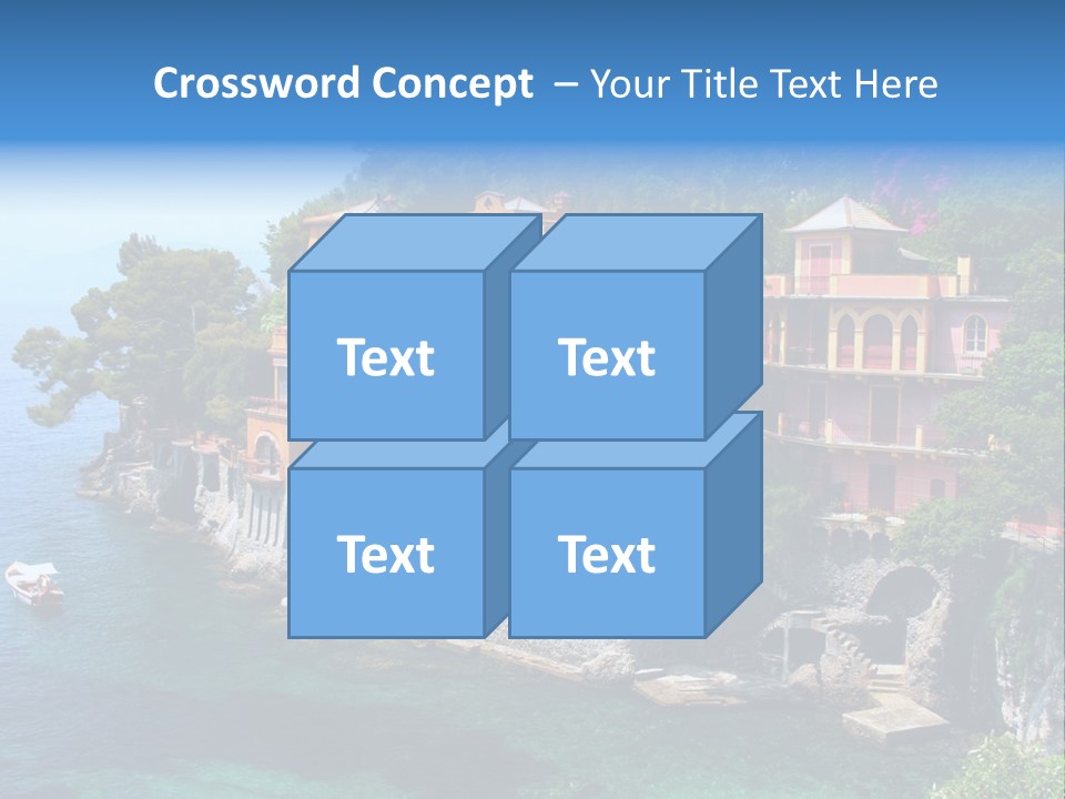 Vacation Beach House Tuscan Villa PowerPoint Template