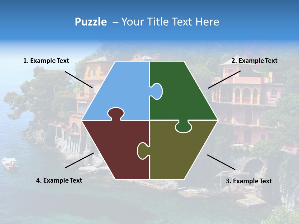 Vacation Beach House Tuscan Villa PowerPoint Template