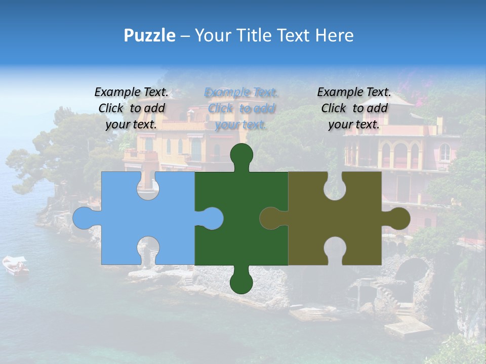 Vacation Beach House Tuscan Villa PowerPoint Template