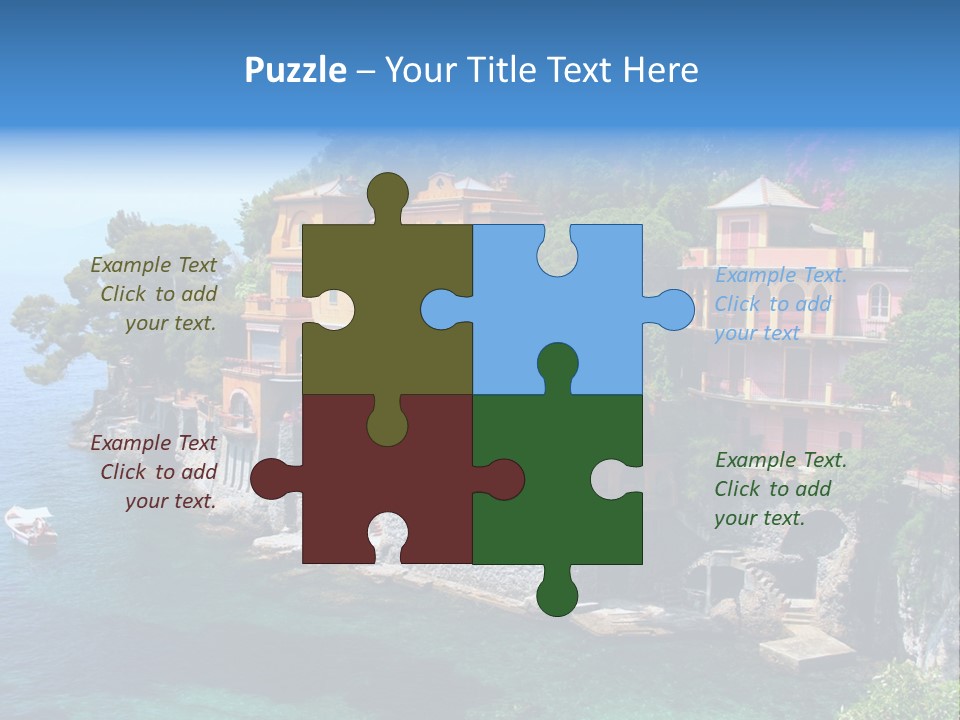 Vacation Beach House Tuscan Villa PowerPoint Template