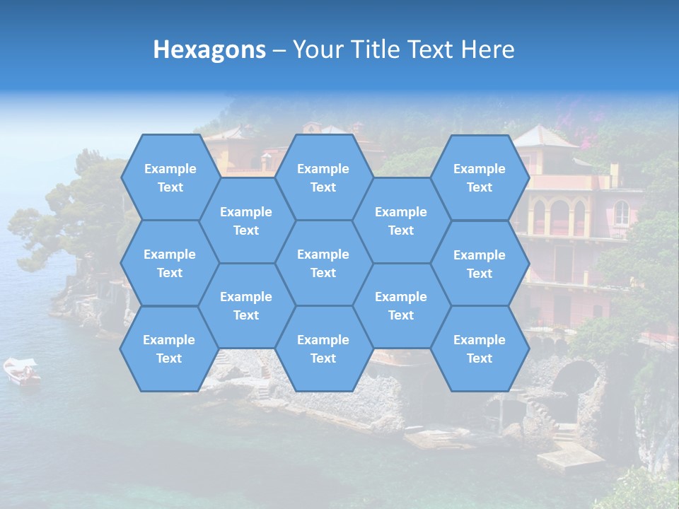 Vacation Beach House Tuscan Villa PowerPoint Template