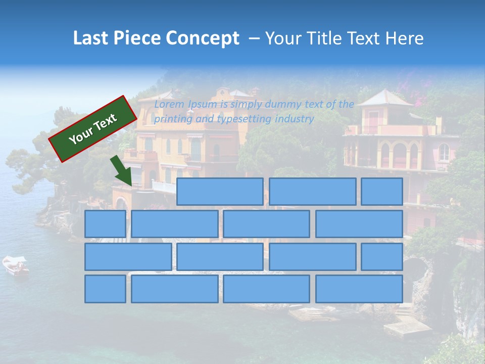 Vacation Beach House Tuscan Villa PowerPoint Template