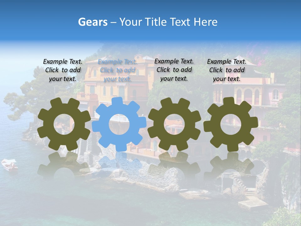 Vacation Beach House Tuscan Villa PowerPoint Template