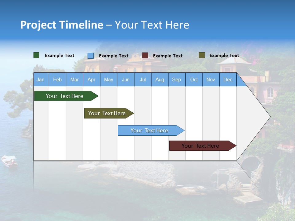 Vacation Beach House Tuscan Villa PowerPoint Template