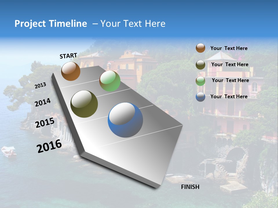 Vacation Beach House Tuscan Villa PowerPoint Template