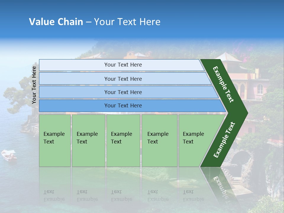 Vacation Beach House Tuscan Villa PowerPoint Template