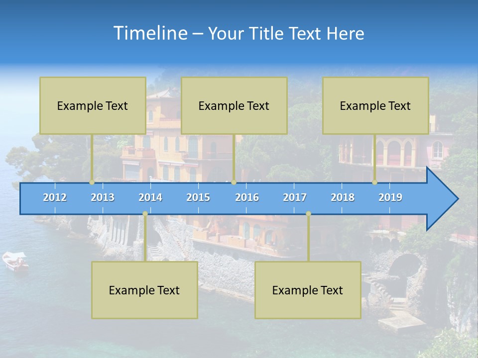 Vacation Beach House Tuscan Villa PowerPoint Template