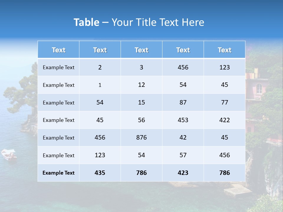 Vacation Beach House Tuscan Villa PowerPoint Template