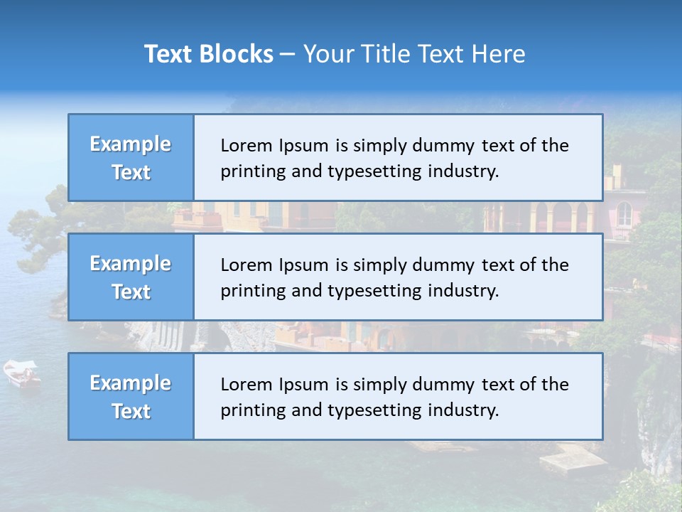 Vacation Beach House Tuscan Villa PowerPoint Template