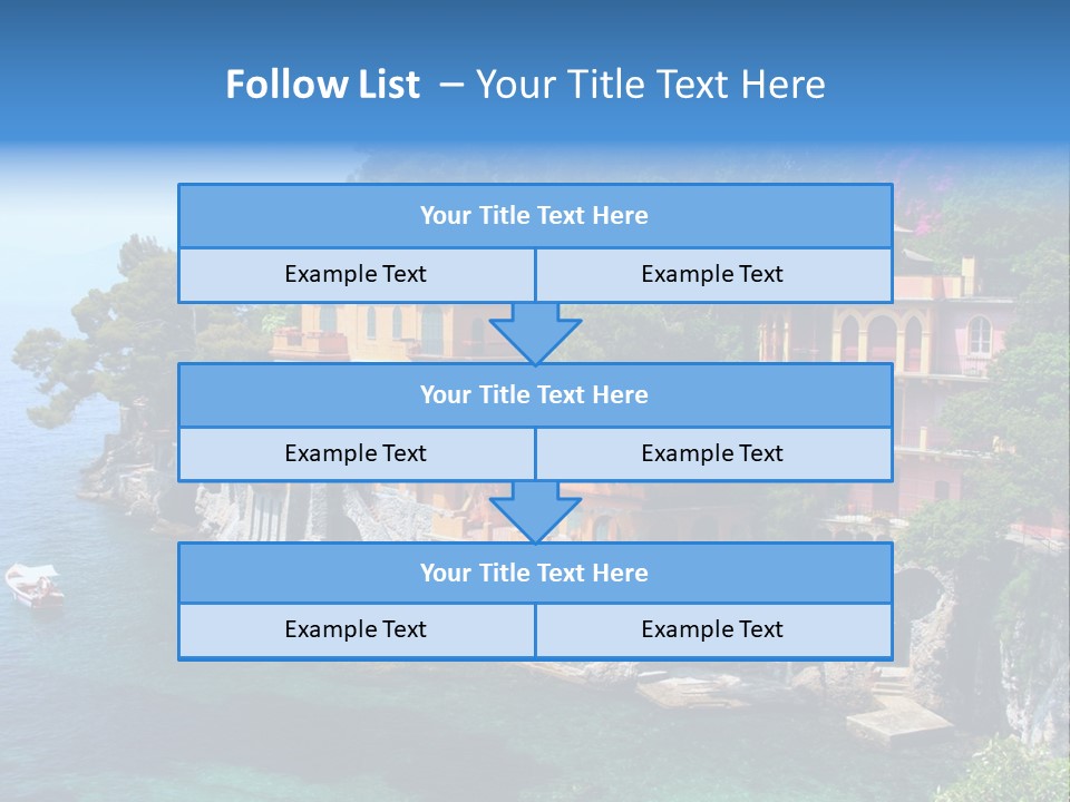 Vacation Beach House Tuscan Villa PowerPoint Template