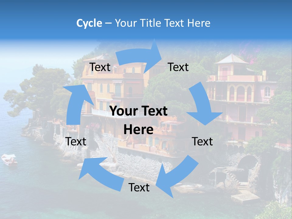 Vacation Beach House Tuscan Villa PowerPoint Template