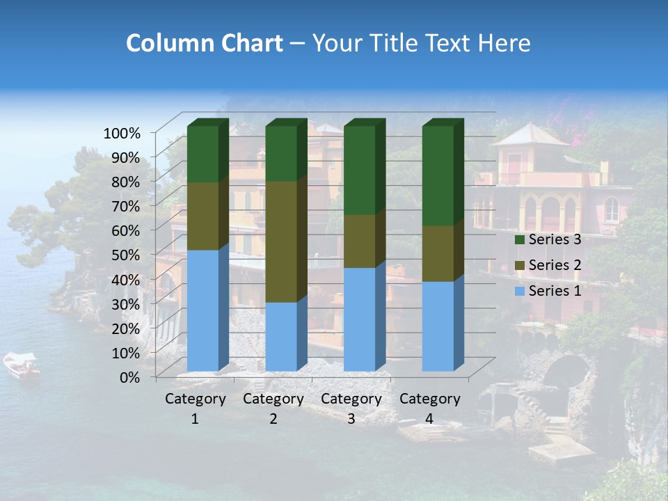 Vacation Beach House Tuscan Villa PowerPoint Template
