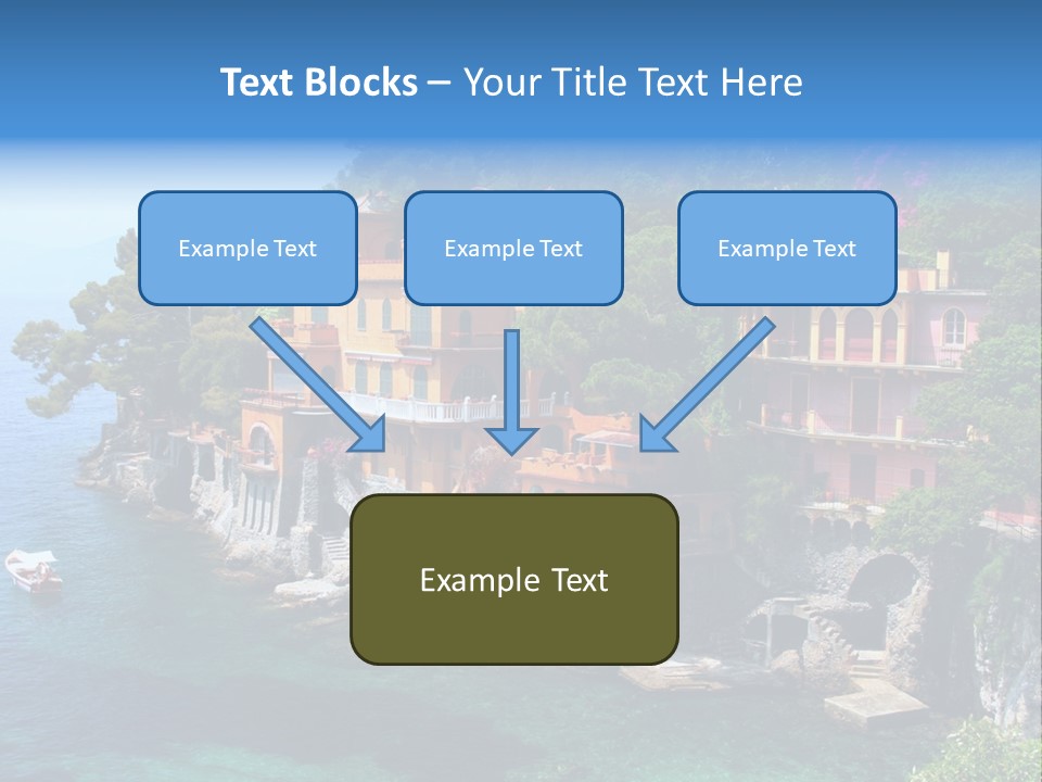 Vacation Beach House Tuscan Villa PowerPoint Template