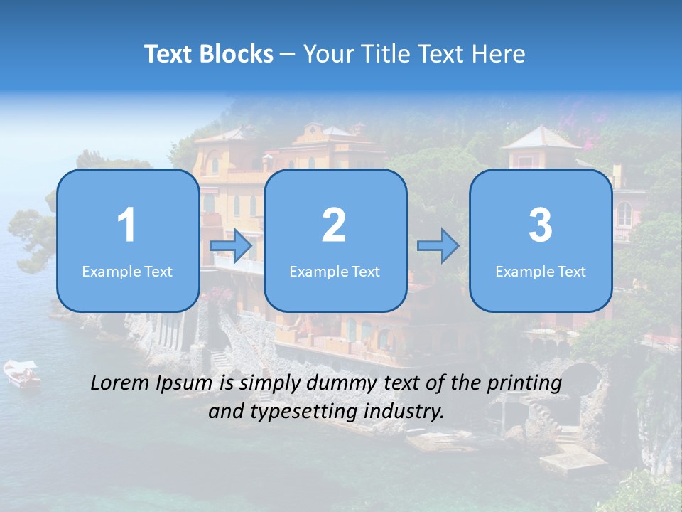 Vacation Beach House Tuscan Villa PowerPoint Template