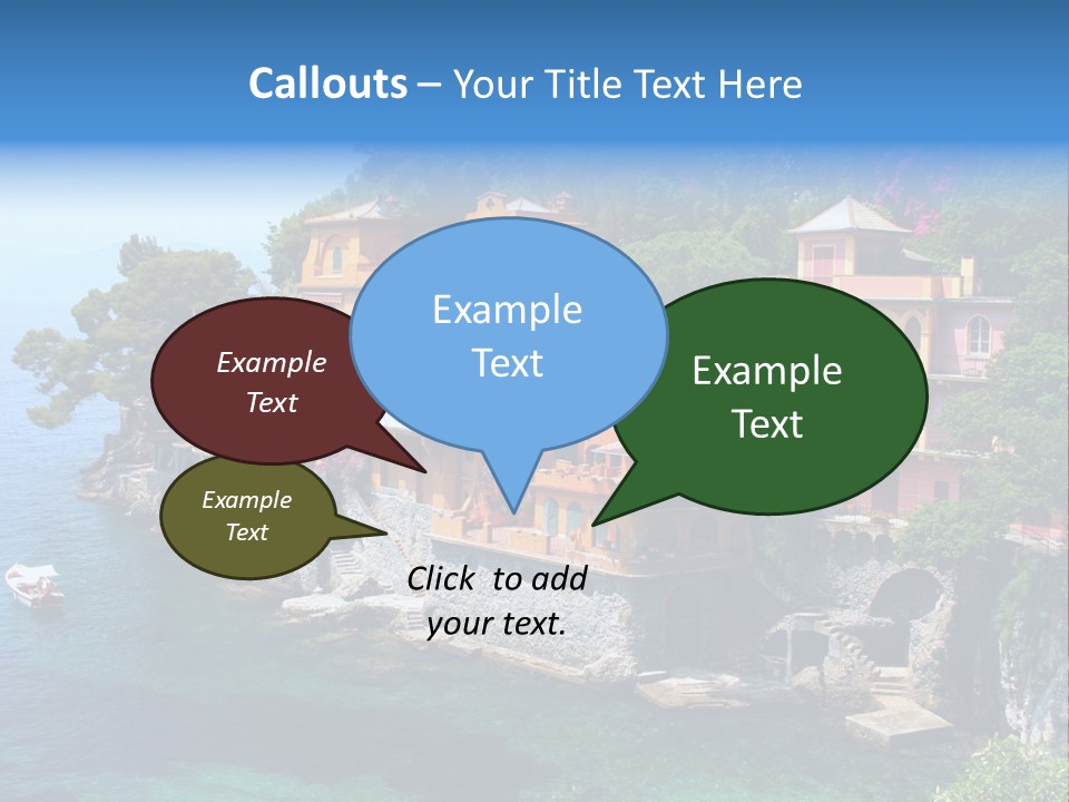 Vacation Beach House Tuscan Villa PowerPoint Template