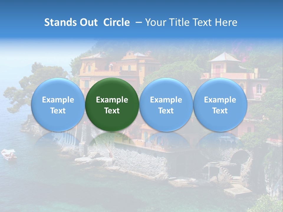 Vacation Beach House Tuscan Villa PowerPoint Template