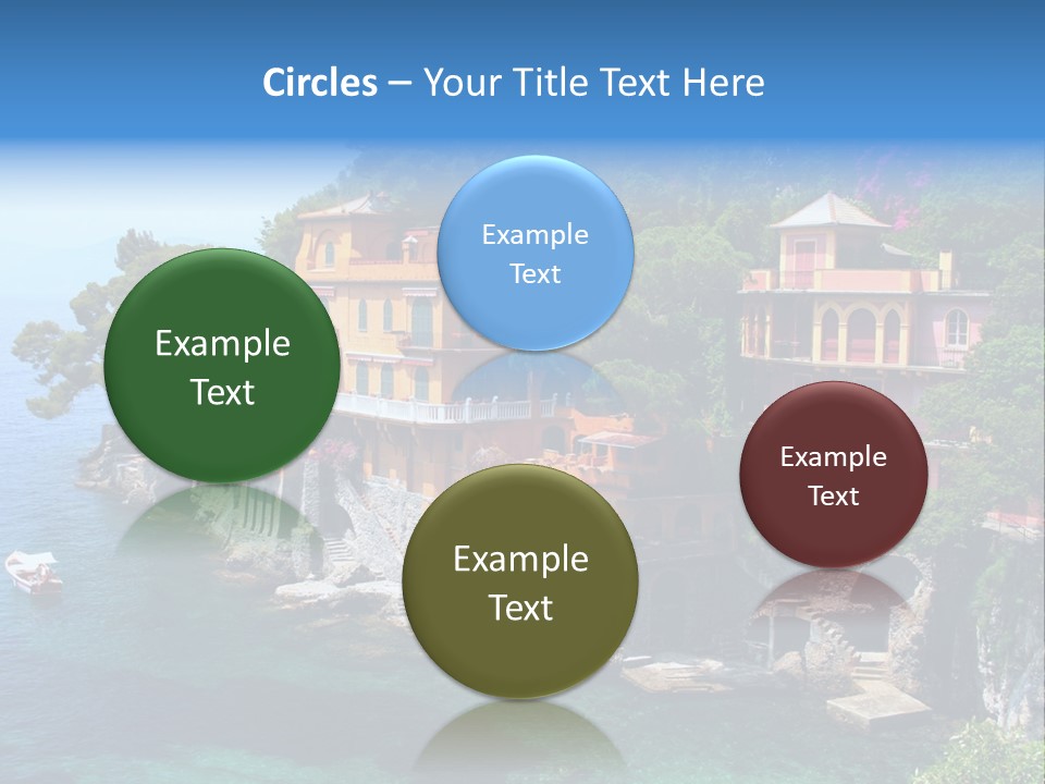 Vacation Beach House Tuscan Villa PowerPoint Template