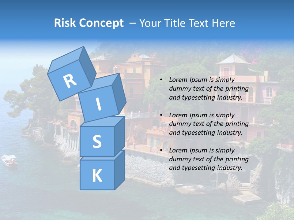 Vacation Beach House Tuscan Villa PowerPoint Template