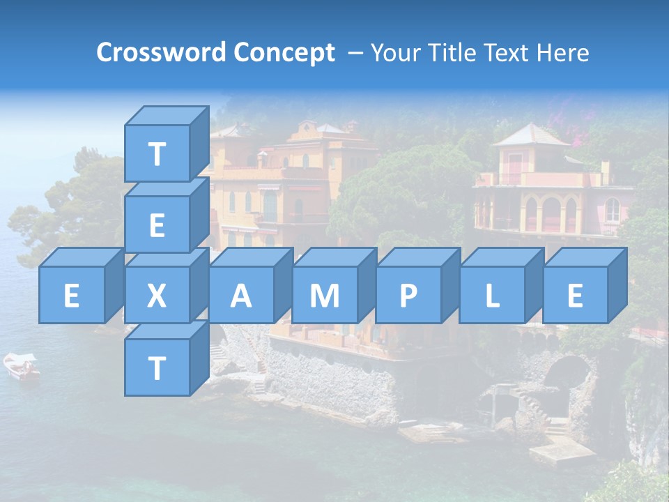 Vacation Beach House Tuscan Villa PowerPoint Template