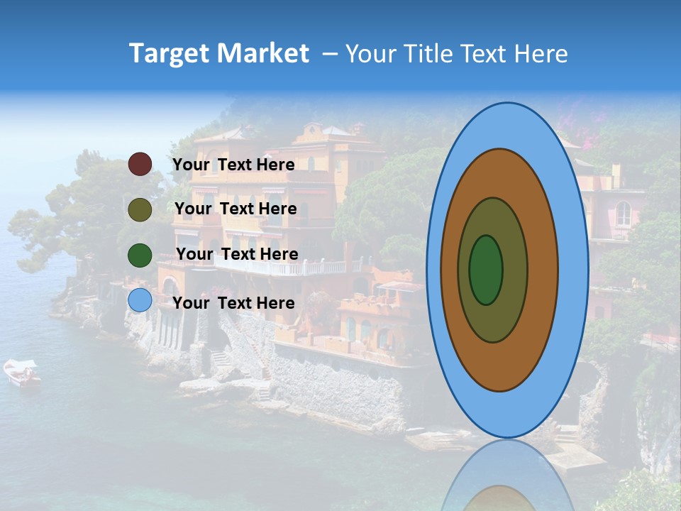 Vacation Beach House Tuscan Villa PowerPoint Template