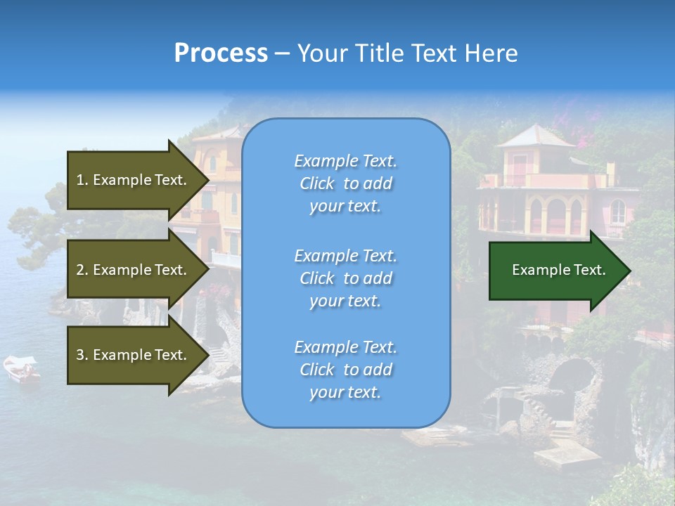 Vacation Beach House Tuscan Villa PowerPoint Template