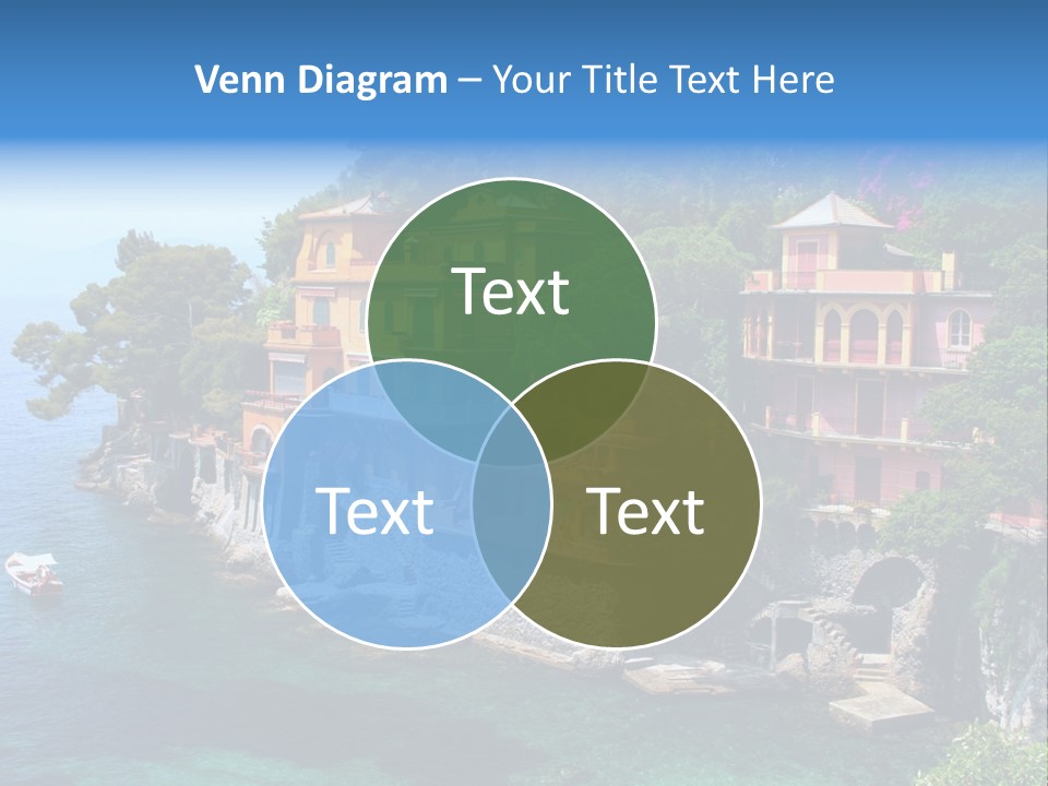 Vacation Beach House Tuscan Villa PowerPoint Template