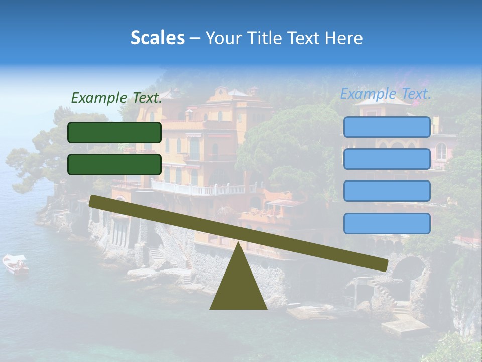 Vacation Beach House Tuscan Villa PowerPoint Template