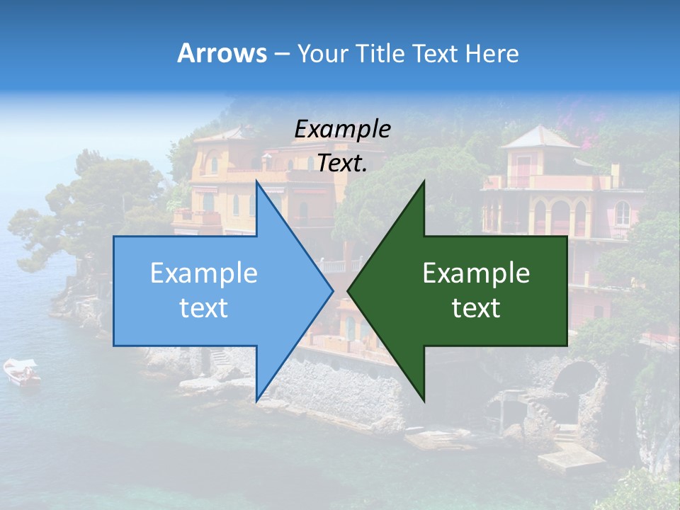 Vacation Beach House Tuscan Villa PowerPoint Template