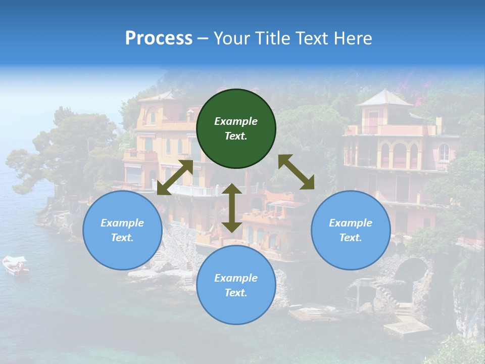 Vacation Beach House Tuscan Villa PowerPoint Template