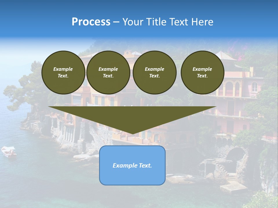 Vacation Beach House Tuscan Villa PowerPoint Template