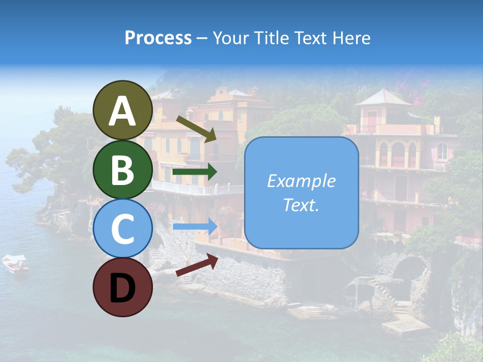 Vacation Beach House Tuscan Villa PowerPoint Template