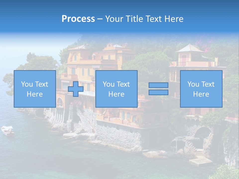 Vacation Beach House Tuscan Villa PowerPoint Template