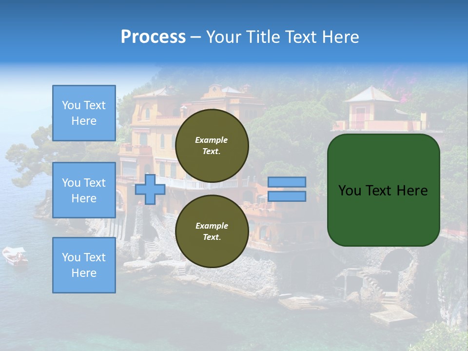 Vacation Beach House Tuscan Villa PowerPoint Template