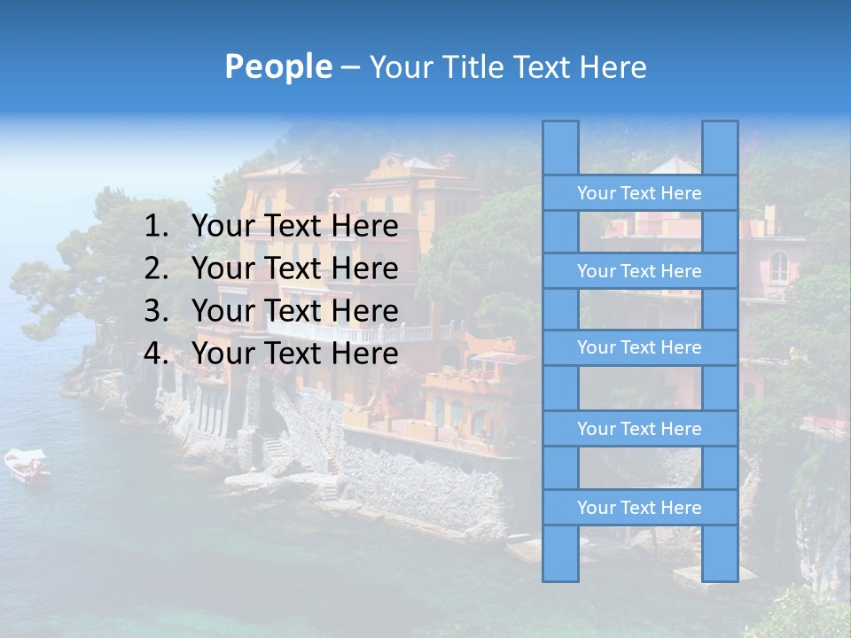 Vacation Beach House Tuscan Villa PowerPoint Template